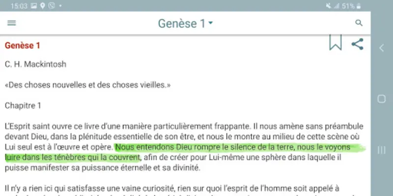 Commentaire Biblique android App screenshot 4